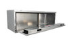 Westin Brute Drop Down Door Tool Box shown in 60" or 72" length in open position
