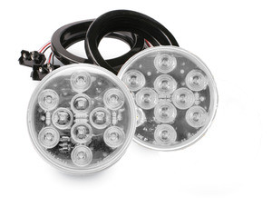 4” Round 10 LED Flush Mount Clear Marker or Back Up Light Kit (includes ONE light)