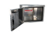 Westin Brute Heavy Duty Underbody Swing Barn Door Tool Boxes  showing the interior of Models 18, 24 and 30 