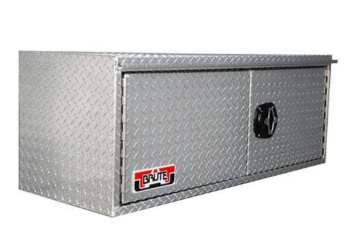 Westin Brute Heavy Duty Underbody Swing Barn Door Tool Box showing Models 36, 48 and 60 , which feature split doors that open left & right