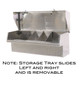 Sliding storage tray for small parts/tools in our Heavy Duty Low Profile Side Mount Truck Toolbox