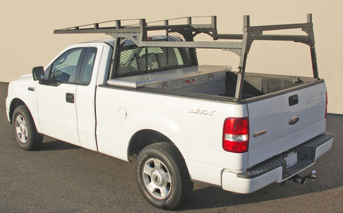 Forklift Accessible Super Heavy Duty Truck Rack has fitments available to fit short and long bed trucks