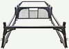 Off truck Forklift Accessible Super Heavy Duty Truck Rack showing fabrication and cab guard