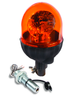 Pole Mount Amber Rotating Beacon Light emits 55 watts of light