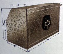 Brute Heavy Duty 14 Inch Drop Down Door Bed Delete Under Body Boxes - model 1 dimensions shown