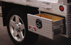 All models of our Westin Brute Heavy Duty Under Body Tool Boxes With Top Drawer and Bottom Compartment feature trim lock bulb drawer seals to prevent dust and water from penetrating into the storage cavity