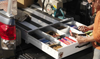 Pack Rat™ Model 338-3 Drawer Toolbox allows you to configure the storage space as your needs require (tools, etc NOT included)
