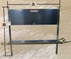 Westin Brute Ford Transit Van Aluminum Folding Shelving dimension diagram.