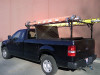 Stake Pocket Truck Tonneau Ladder Rack is extra wide for heavy duty work needs.