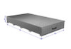 72 Inch Westin Bed Safe Tool Box has four compartments with 24 moveable dividers and a weighs 220 pounds