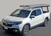 Honda Ridgeline Over The Cab Ladder Rack - 2017 to Current Model Year shown in black (models 2 or 3).  Ladders not included.
