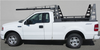 Wildcatter Super Heavy Duty Truck Ladder Rack in non-standard white powder coat WITHOUT standard cab guard.