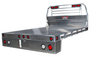 Bed Delete or Chassis Cab Aluminum Flatbed with square rear corners