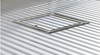 Optional Gooseneck Trap Door - 16" finished opening made of extruded aluminum and double hinged.  Lays flat when open.