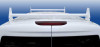 Aluminum 2-Bar Mini Van Utility Ladder Rack is powder coated white.
