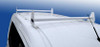 Aluminum 2-Bar Mini Van Utility Ladder Rack mounts using factory roof rails.