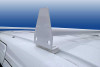 Aluminum 2-Bar Mini Van Utility Ladder Rack mounts using factory roof rails.