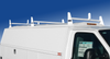 Single Wheel KUV KUVcc Service Body 3-Bar Utility Ladder Racks are available in aluminum and have ladder stops on the front and rear racks.