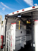 Electric Crane/Van Hoist for KUV/KUVcc Bodies, Commercial & Cargo Vans has a 500 pound load capacity with a 3000 pound rated electric winch with a remote control for ease of operation.   It also has a rugged, single piece boom. (Other items in photos are NOT included.)