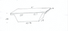 Diamond Plate Aluminum Jeep Gladiator Narrow Low Profile Crossover Toolbox dimensions.