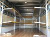 Brute Aluminum folding shelves installed in box truck.  Installation for Sprinter Vans would be very similar.