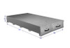 This 60" Long Westin Brute BedSafe is 48" Wide, has Double Drawers and is a FULL BED Roller Drawer Tool Box .  It features two compartments and 12 removable dividers, allowing you to configure the space for your own specific needs.