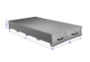 This 72" Long Westin rute BedSafe is 48" Wide, has Double Drawers and is a FULL BED Roller Drawer Tool Box .  It features two compartments and 12 dividers that you can move, configuring the box to best suit your needs.