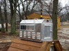Pet Pal Diamond Plate Aluminum Dog Box has superb ventilation.