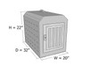 Diamond Plate Aluminum Dog Box Dimensions