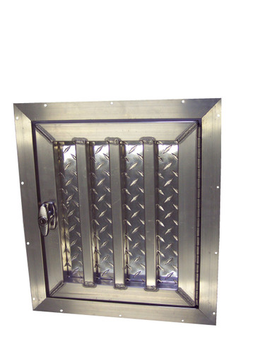 Tall Aluminum Dog Box Door Hinged Right