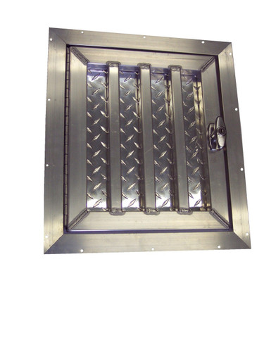 Short Aluminum Dog Box Door Hinged Left
