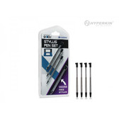 3DS Retractable Metallic Stylus Pen Set