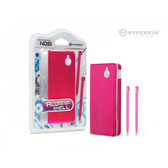 DSi Hyperkin Aluminum Case with 2 Stylus Kit Pink