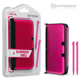 3DS XL Aluminum Case with 2 stylus Pink