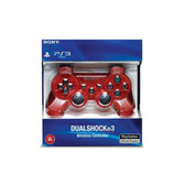 PS3 Sony Dual Shock 3 Wireless Controller Red