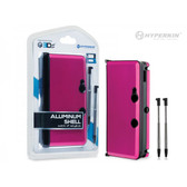 3DS Aluminum Shell with 2 Stylus Pen Pink
