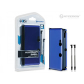 3DS Aluminum Shell with 2 Stylus Pen Blue