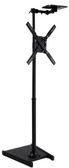 TV Stand for Window Displays, Fits Monitors 27”-60”, Camera Shelf, Adjustable -