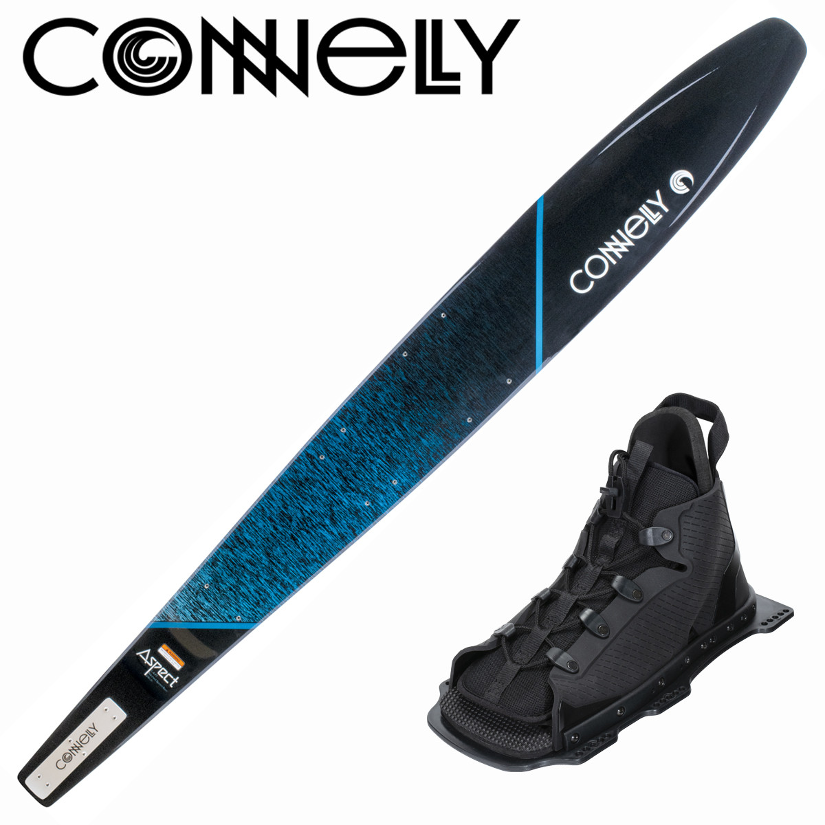 Connelly Aspect Slalom Waterski with Swerve Binding and Rear Toe Strap