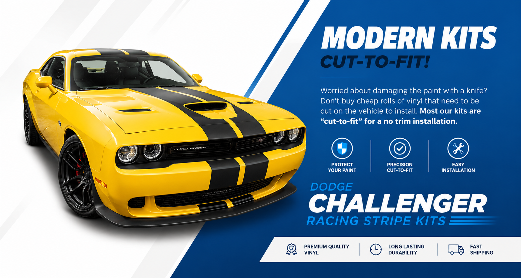 Dodge Challenger Stripes, Dodge Challenger Vinyl Graphics, Dodge Challenger Decals
