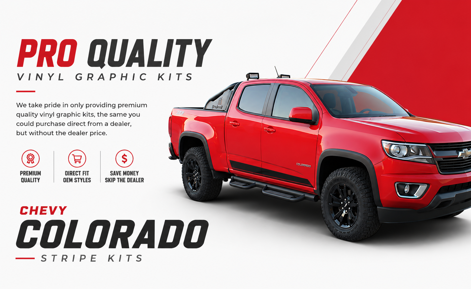Chevy Colorado Stripes | Chevy Colorado Vinyl Graphics | Chevy Colorado Hood Decals