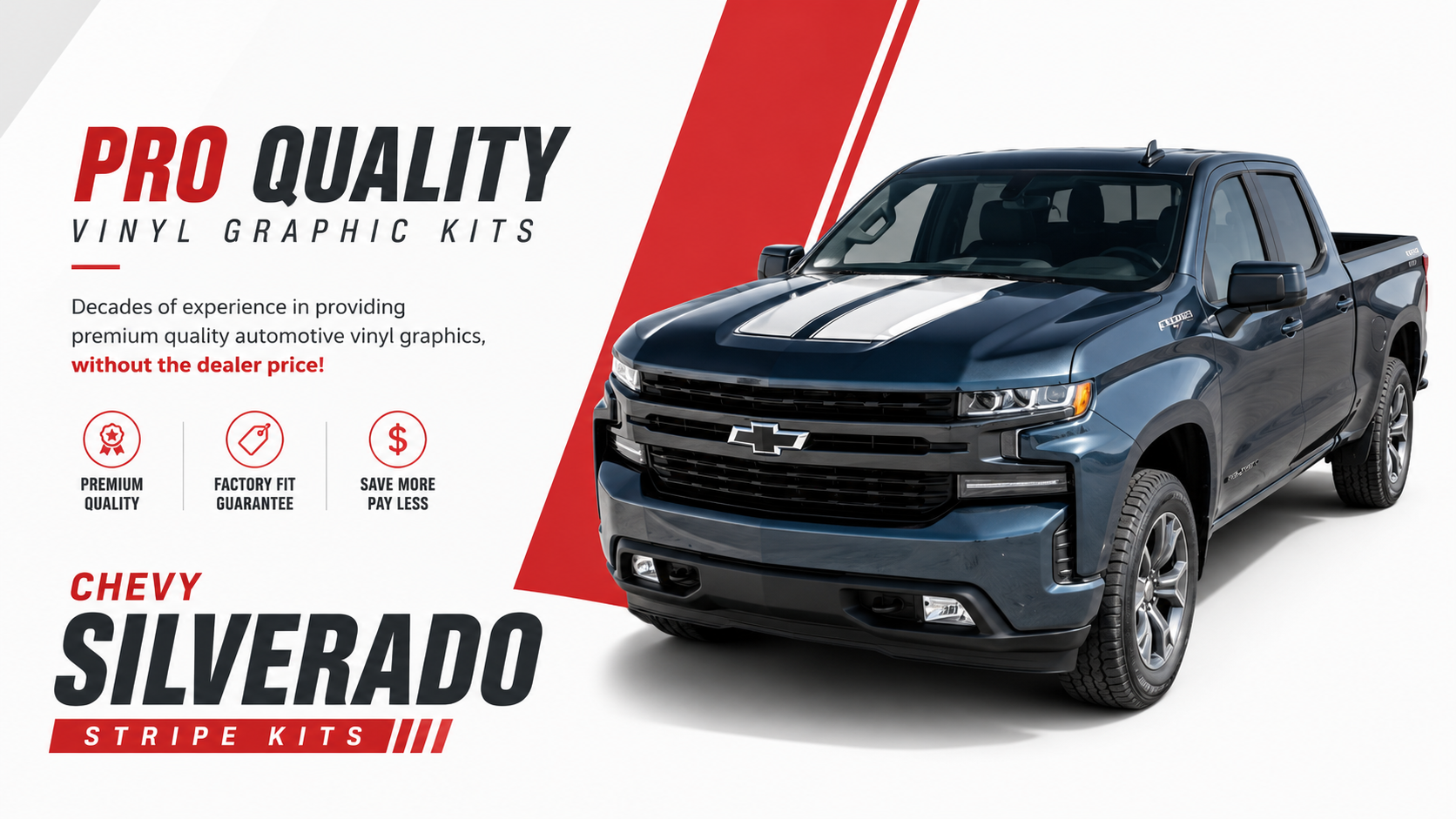 Chevy Silverado Stripes | Chevy Silverado Vinyl Graphics | Chevy Silverado Decals
