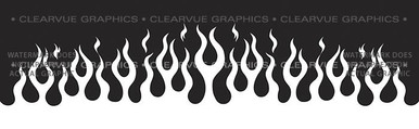 FLM-008 Flame Job 8 - Rear Window Graphic for Trucks and SUV's (FLM-008)