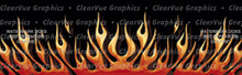 FLM-902 Flame Up - Rear Window Graphic for Trucks and SUV's (FLM-902)
