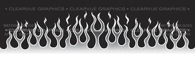 FLM-007 Flame Job 7 - Rear Window Graphic for Trucks and SUV's (FLM-007)