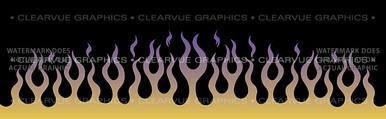 FLM-006 Flame Job 6 - Rear Window Graphic for Trucks and SUV's (FLM-006)