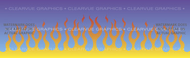 FLM-002 Flame Job 2 - Rear Window Graphic for Trucks and SUV's (FLM-002)