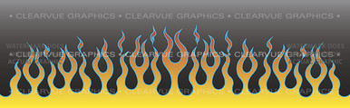 FLM-001 Flame Job 1 - Rear Window Graphic for Trucks and SUV's (FLM-001)