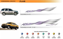 FLAG Universal Vinyl Graphics Decorative Striping and 3D Decal Kits by Sign Tech Media, Inc. (STM-FL)