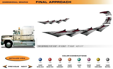 FINAL APPROACH Universal Vinyl Graphics Decorative Striping and 3D Decal Kits by Sign Tech Media, Inc. (STM-FA)